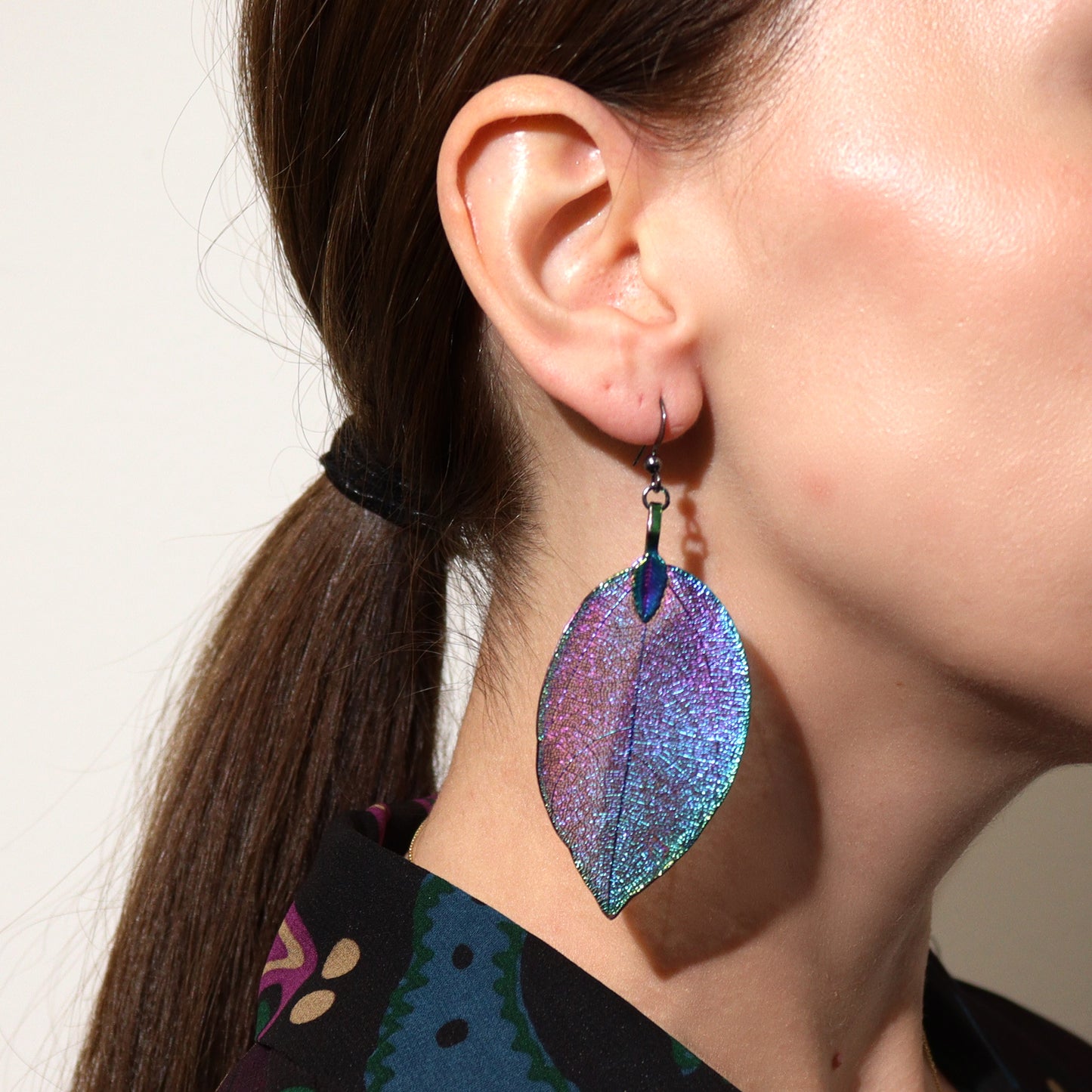 Earrings - Bravery Leaf - Multicoloured