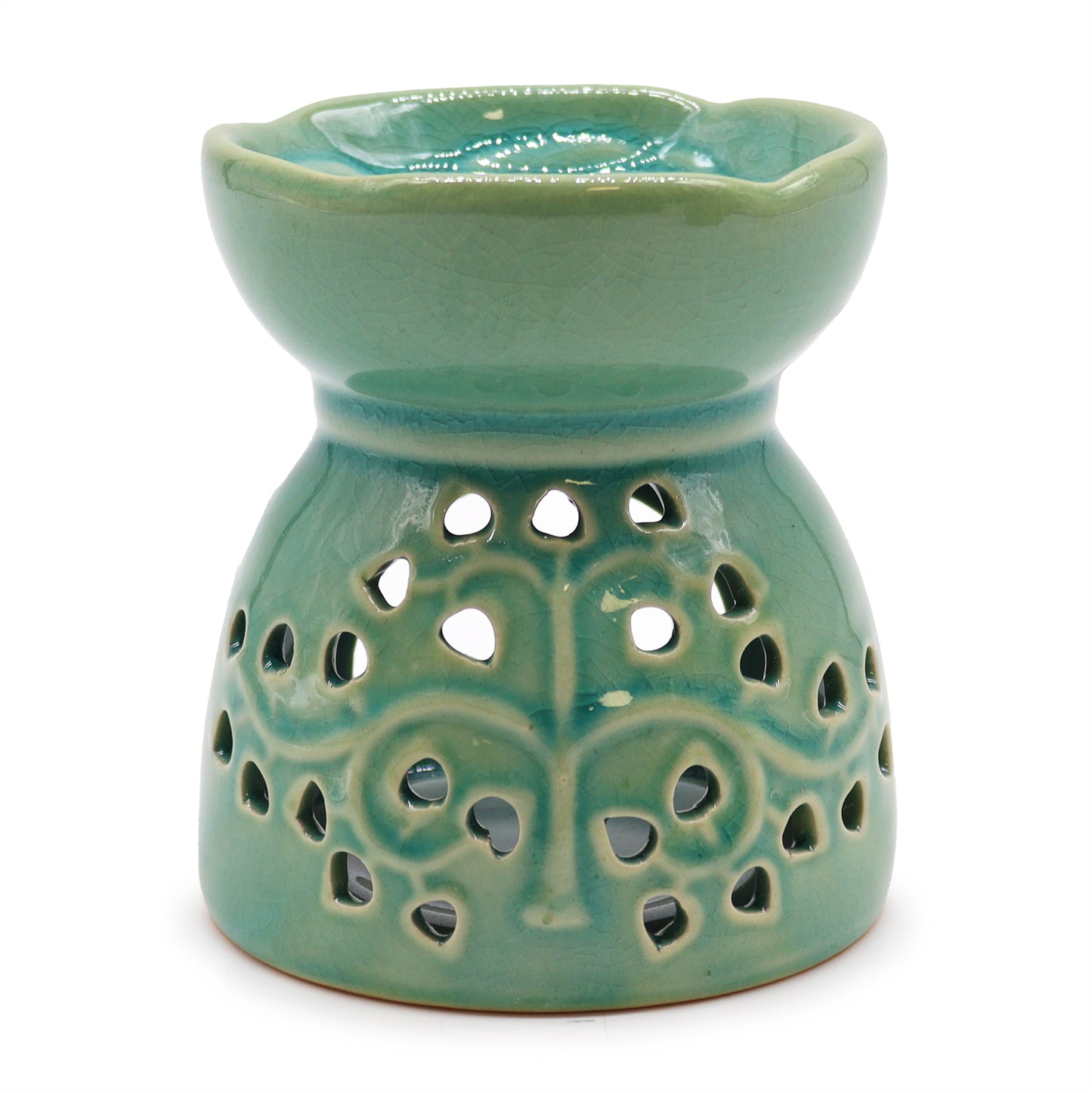 Tree of Life Oil Burner - Blue