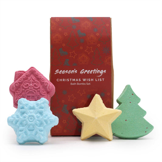 Christmas Wish List Christmas Bath Bomb Gift Pack