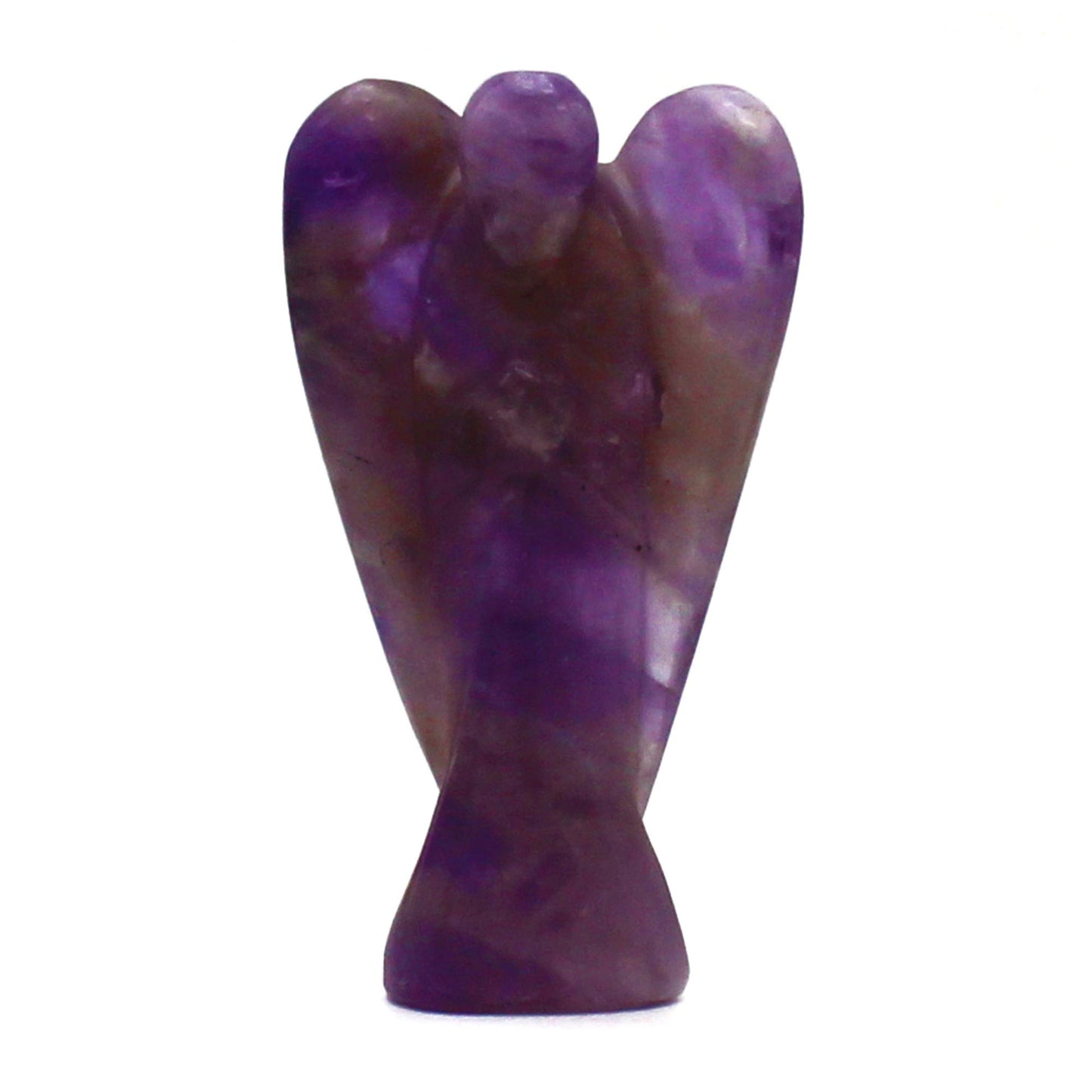 Hand Carved Gemstone Angel - Amethyst