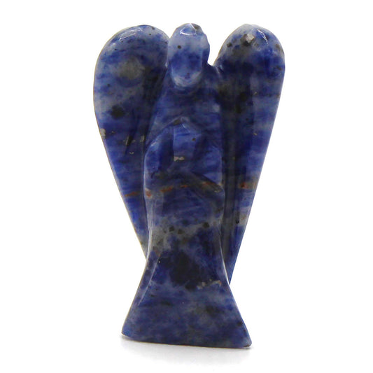 Hand Carved Gemstone Angel - Sodalite