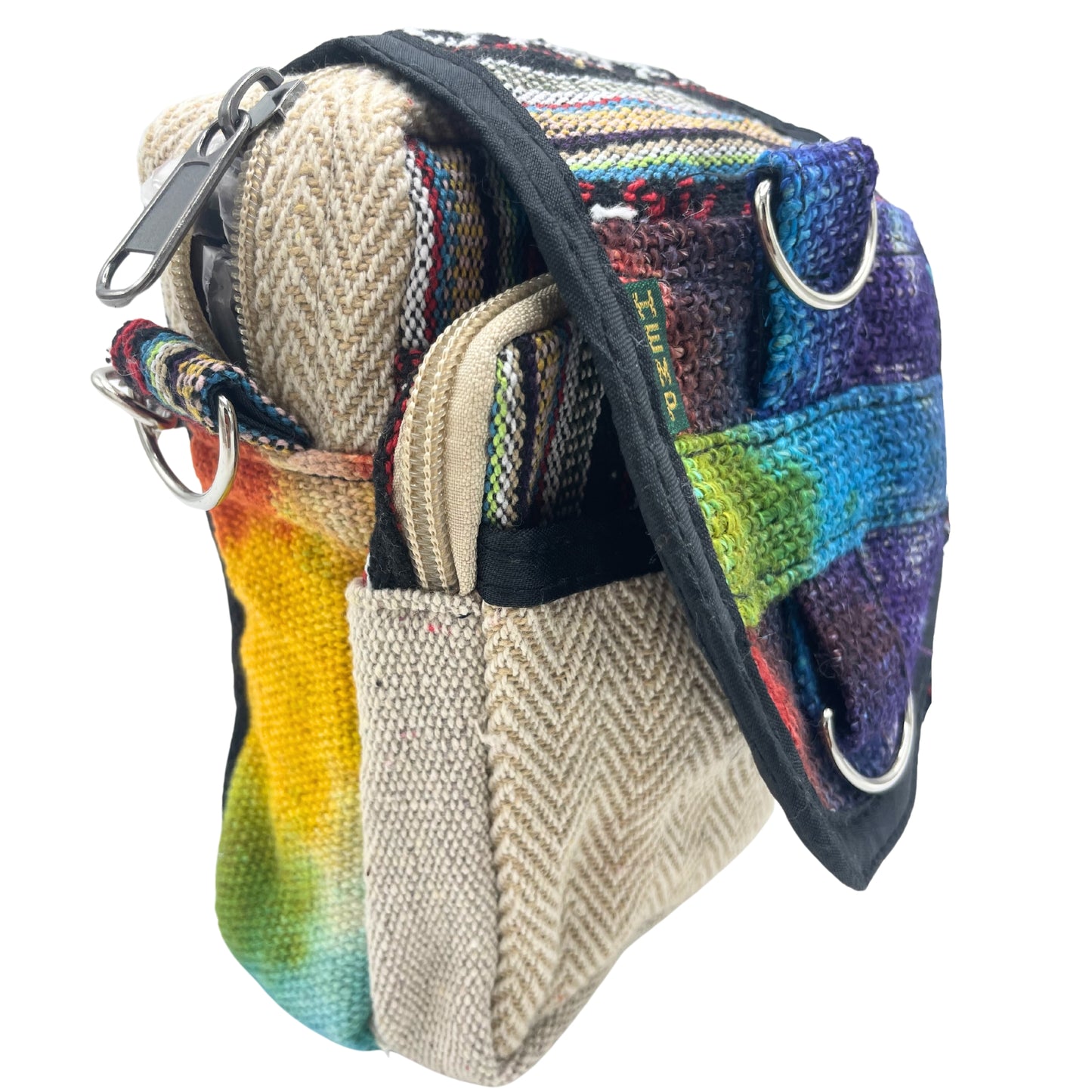 Tiedye Hemp Messenger Bag