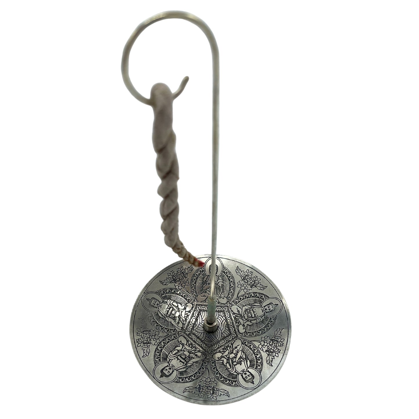 Rope Incense and Silver Plated Holder Set - Pancha Buddha