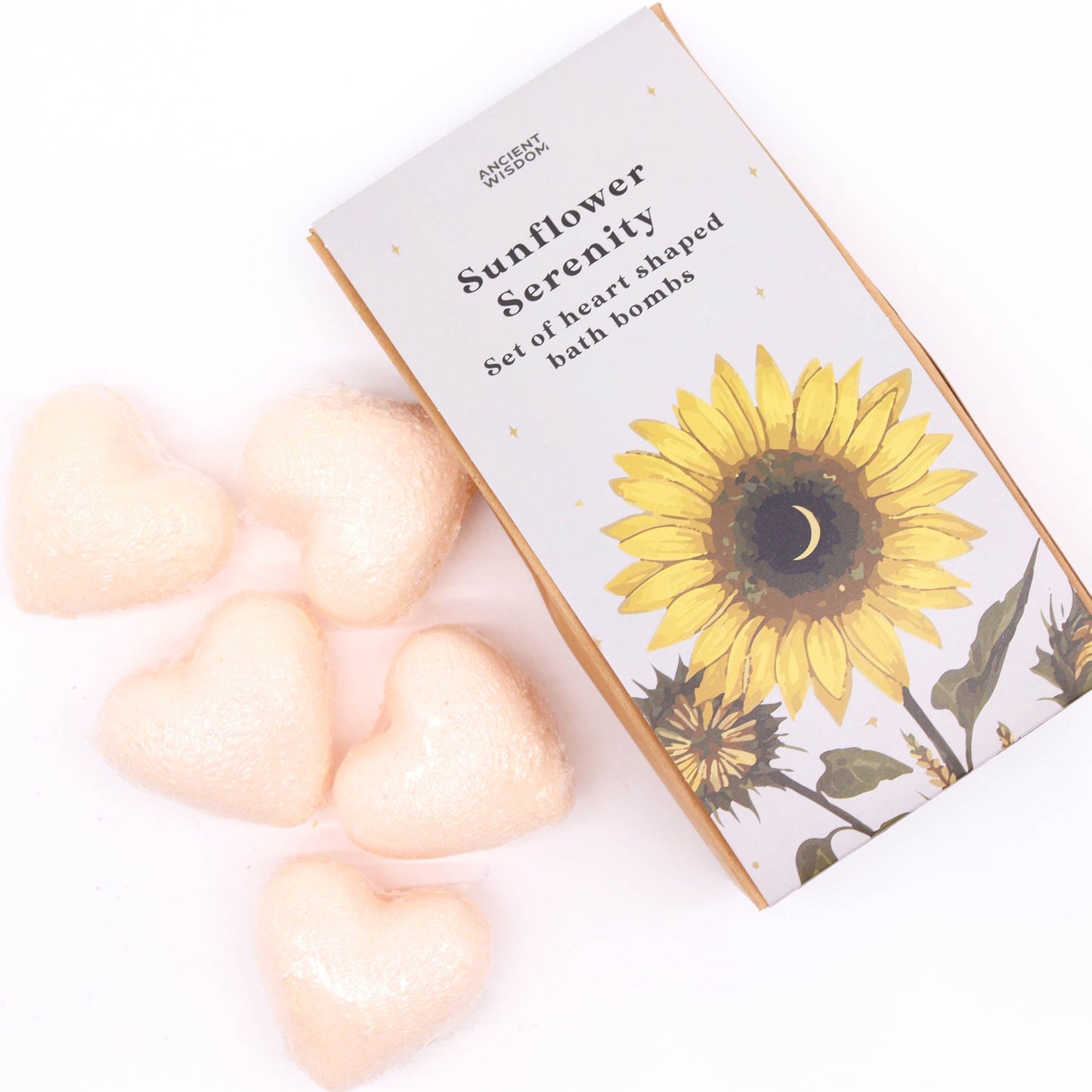 Sunflower Serenity Bath Heart Gift Set