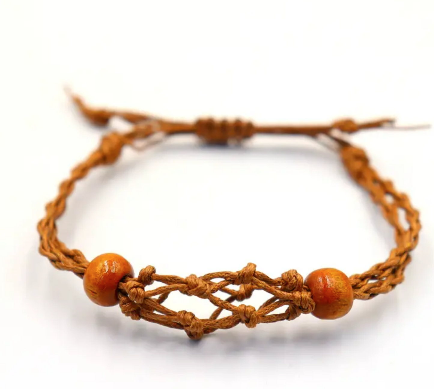 Gemstone Bracelet Cord - Brown