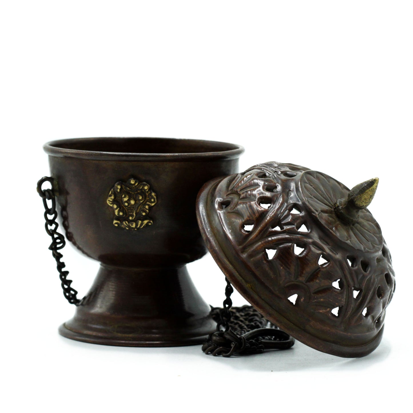 Copper Tibetan Incense Burner - Classic Hanging