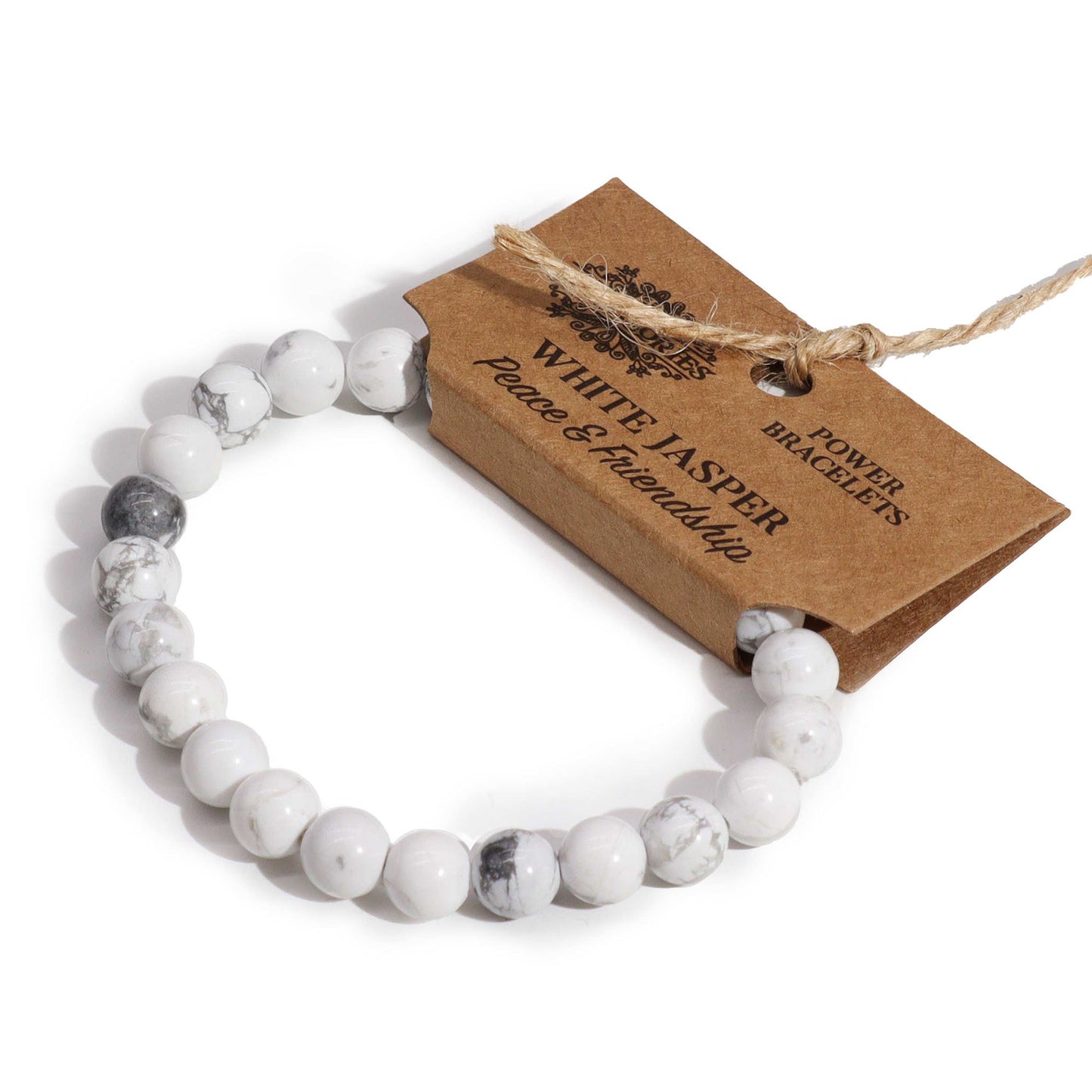 Power Bracelet - White Jasper