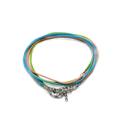 Faux Leather Pendant Cord -  2.5mm x 55cm - Assorted (10 colours)