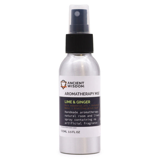 100ml Essential Oil Mist - Lime & Ginger