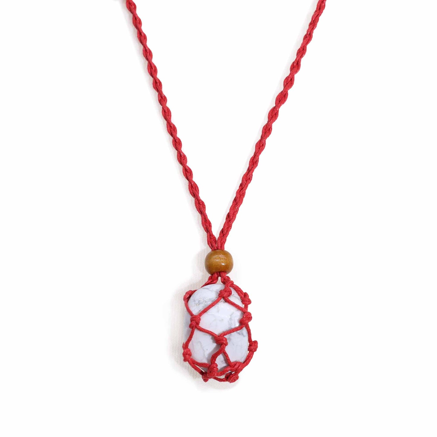 Gemstone Necklace Cord - Red