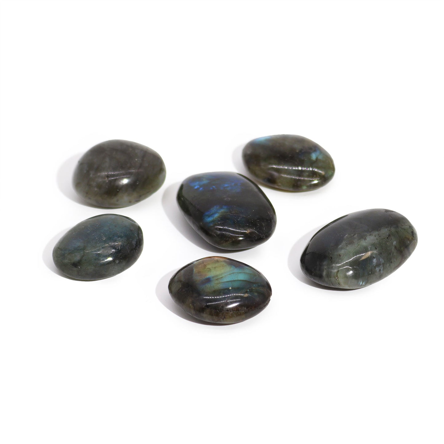 Madagascar Labradorite Palm Stone (approx 25-30gms 55-60mm)