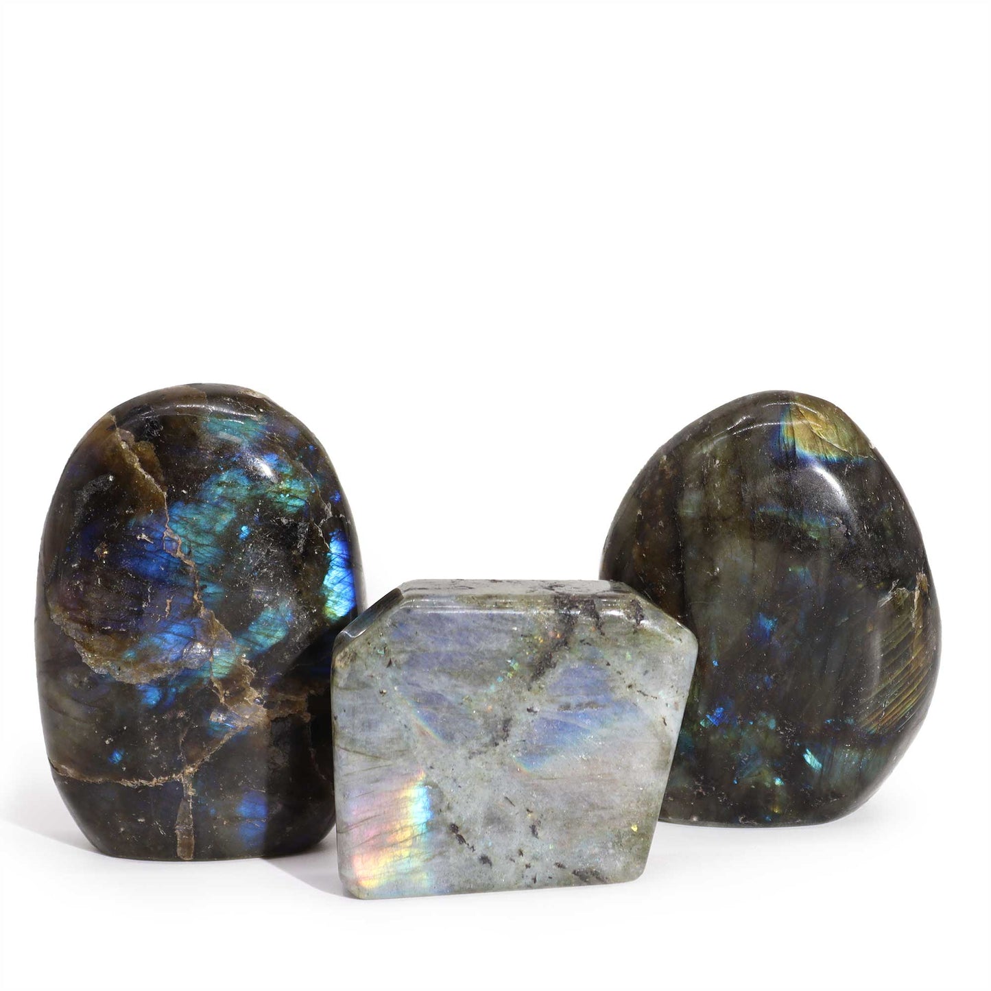 Madagascar Labradorite Tomb Stone (approx 80-100gms 50-70mm)