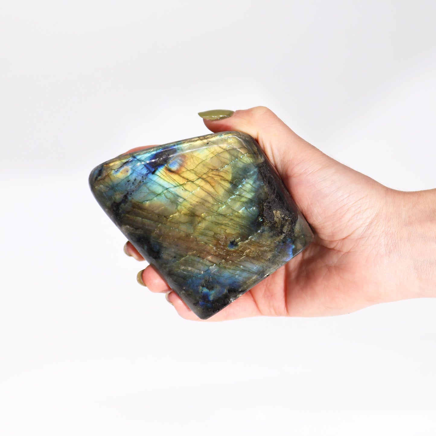 Madagascar Labradorite Large Stone (approx 550-750gms  110-140mm)