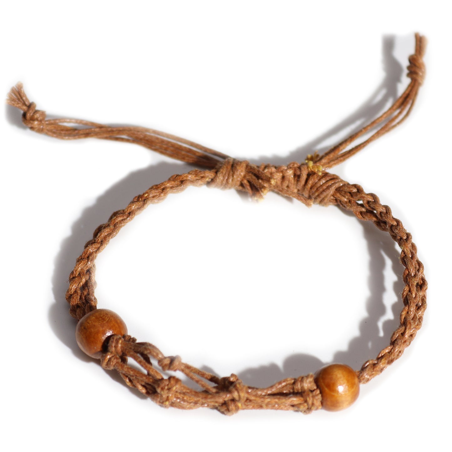 Gemstone Bracelet Cord - Brown