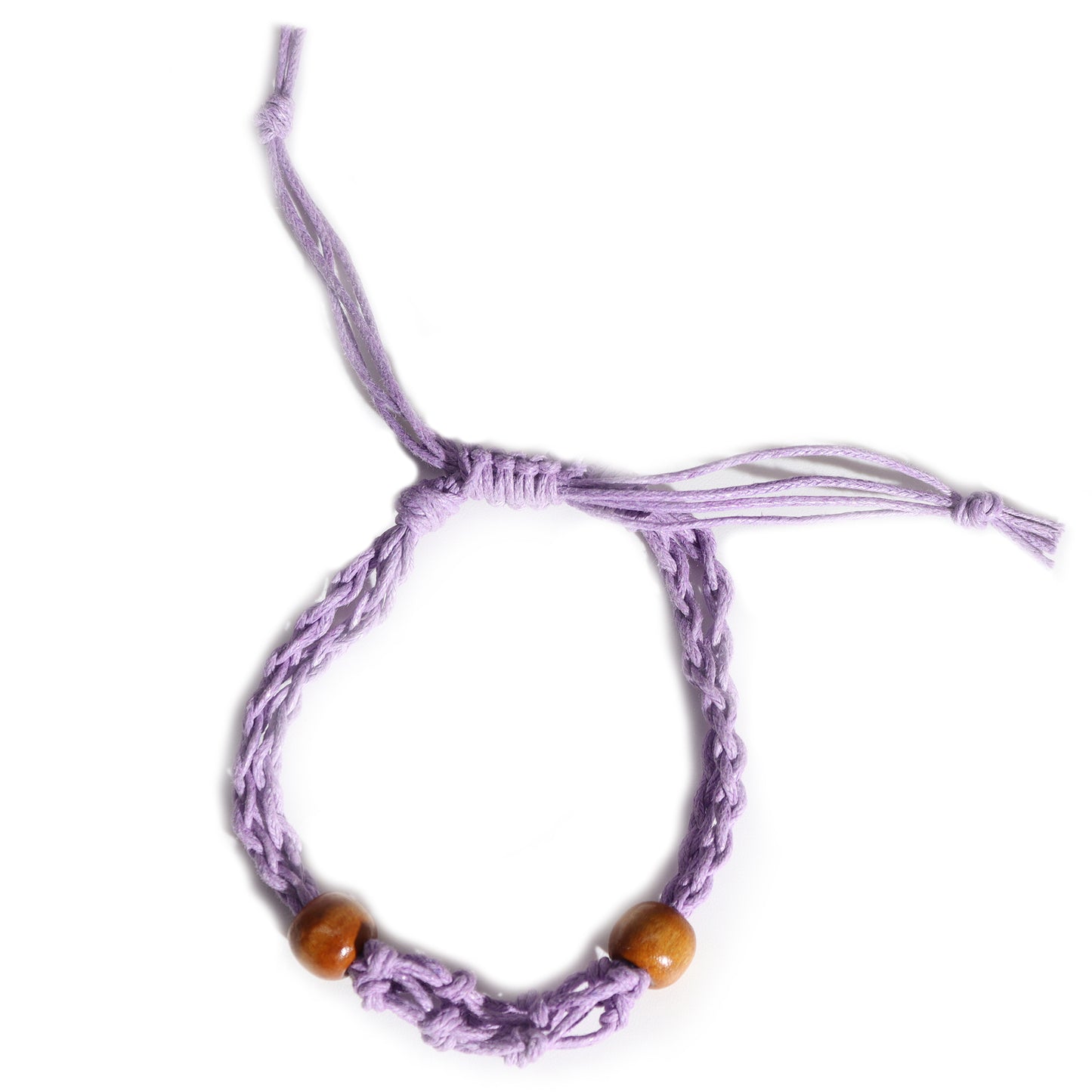 Gemstone Bracelet Cord - Purple