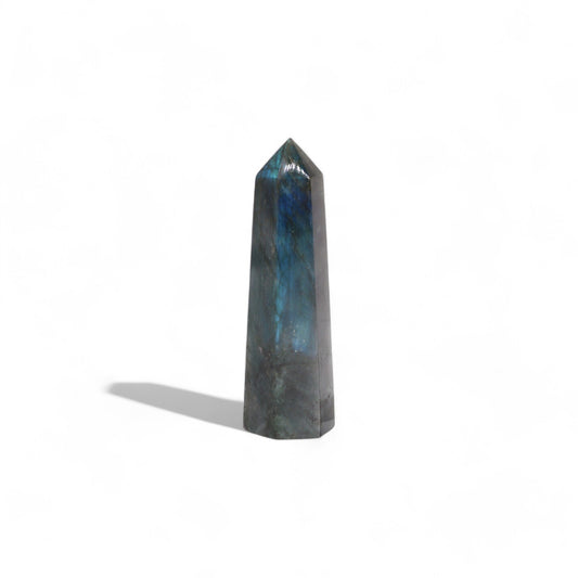 Madagascar Labradorite Point (approx 50-65gm 100x28mm)