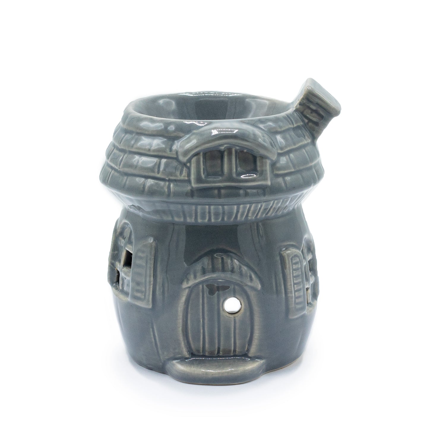 Mushroom House Oil Burner - Grey