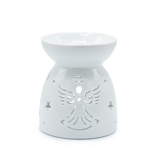 Oil Burner Angel Cut Out- White