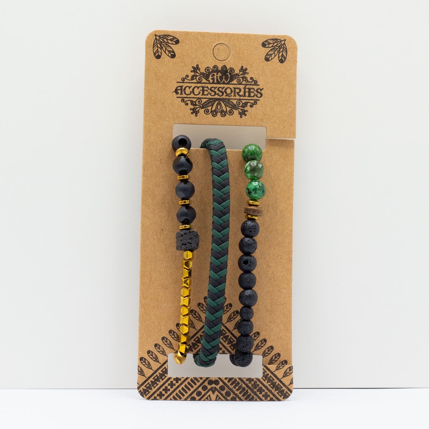 Mens Premium Bracelet Sets - Outdoor Greens (asst)