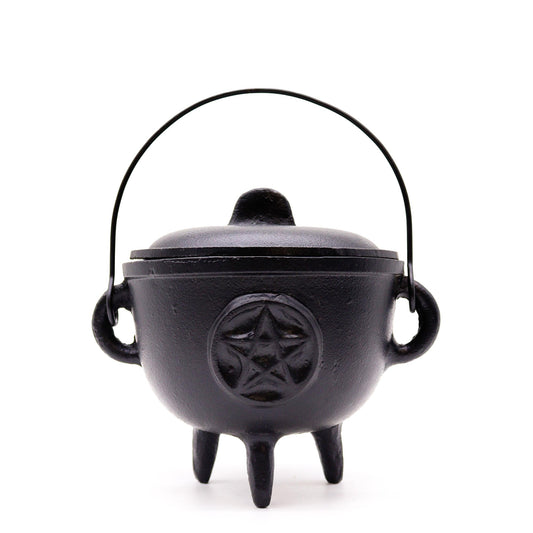 Extra Lrg Cast Iron Cauldron with Pentagon 15x15cm