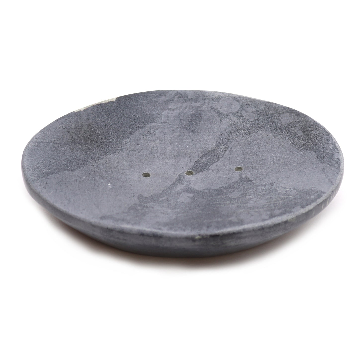 Grey Soapstone Soap Dish 10x12cm- Classic Oval