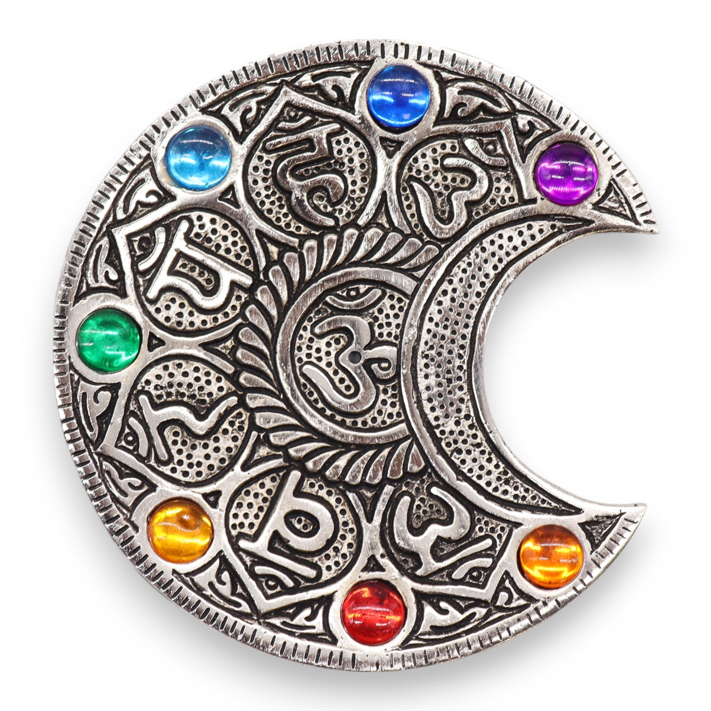 Seven Chakra Moon Incense Holder