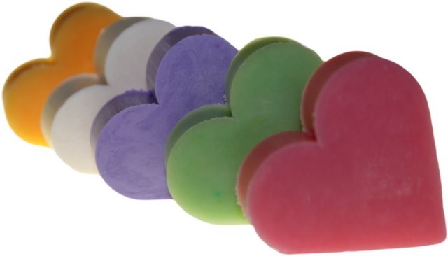 Heart Guest Soap - Raspberry